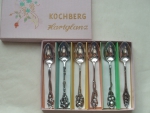 Koch & Bergfeld - 6er Set Mokkalöffel - 800/- Silber